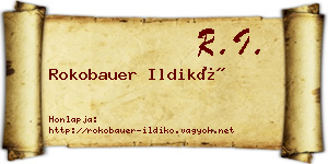 Rokobauer Ildikó névjegykártya