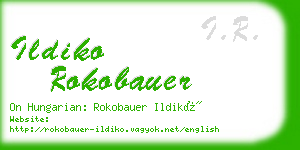 ildiko rokobauer business card